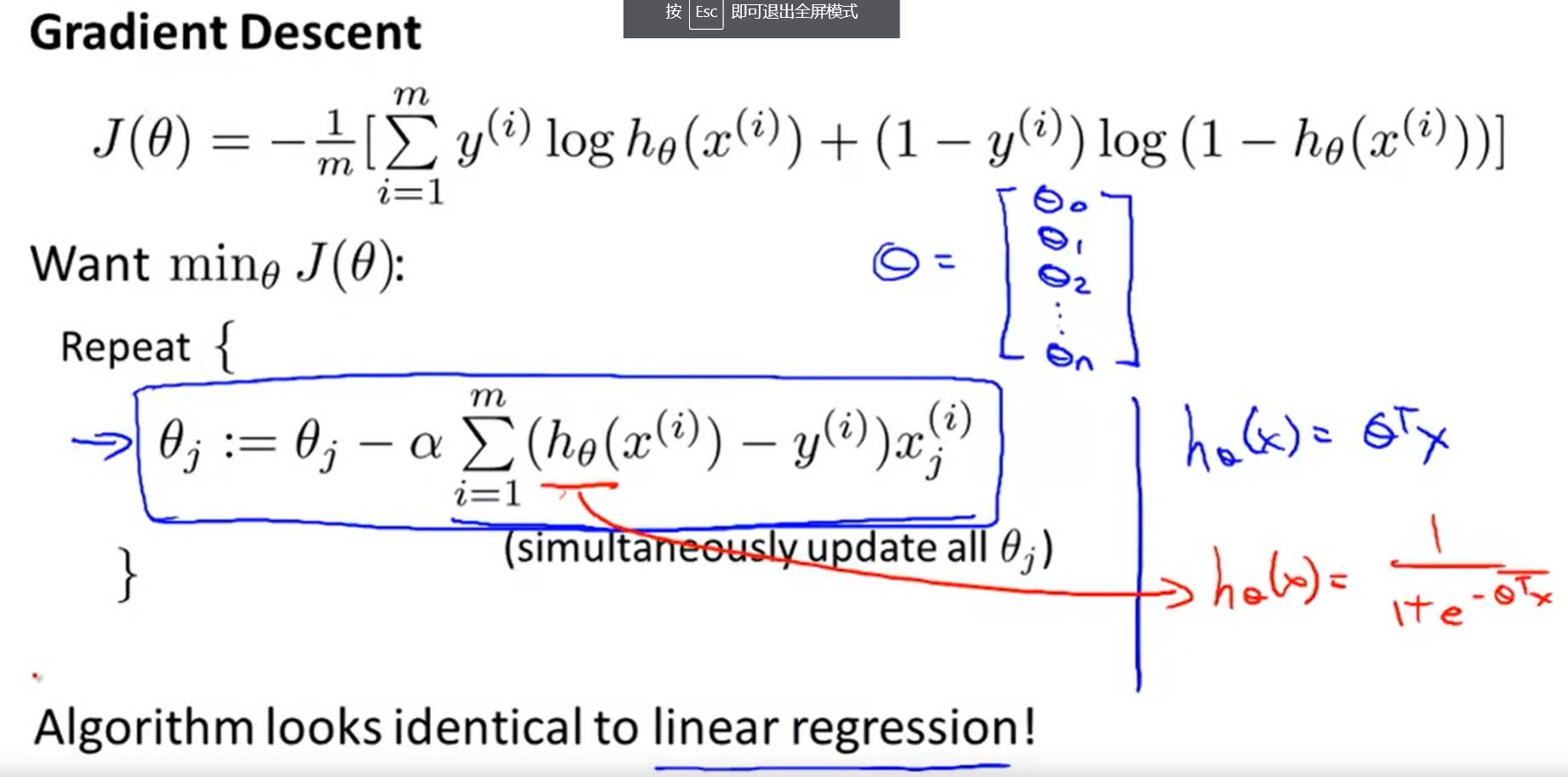 the simple linear regression equation keyboard